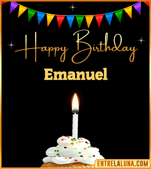 GiF Happy Birthday Emanuel